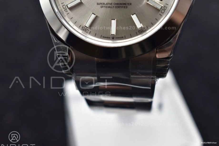 904L 126330 593 VS Best DateJust 41 Silver Snug Oyster Edition VSF Bracelet SS 1:1 on Dial 0316